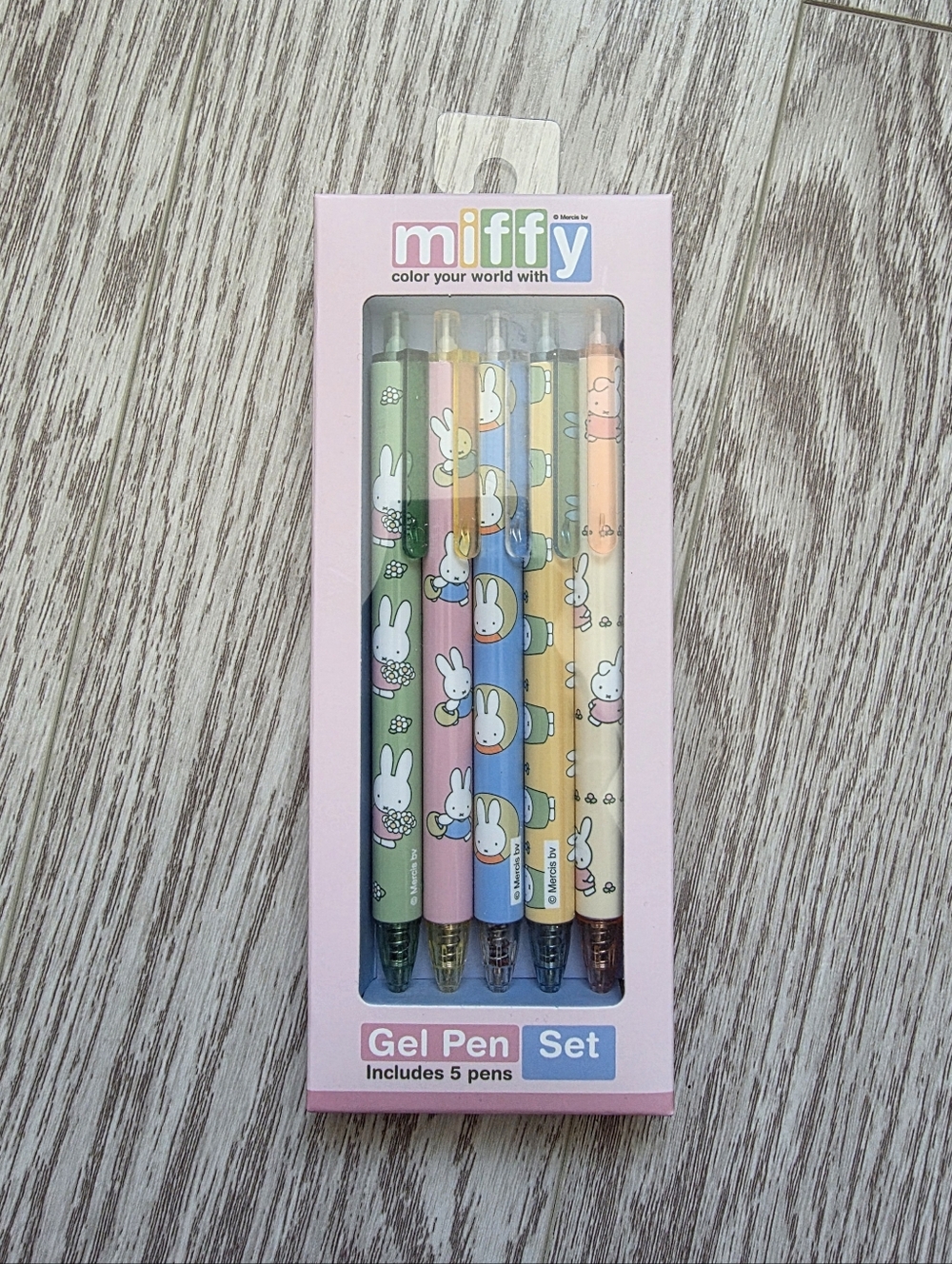 NEW Miffy Gel Pens 5 Pack